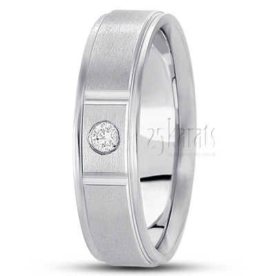 Classic Diamond Wedding Band - view 2