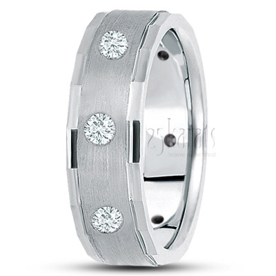 Attractive Diamond Wedding Band  - view 2