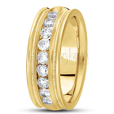 Channel Set Diamond Wedding Band 0.99 ct.tw - view 2