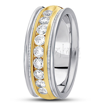 Channel Set Diamond Wedding Band 0.99 ct.tw - view 3