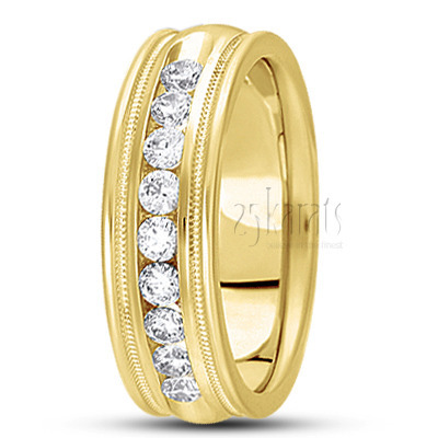 Unisex Diamond Wedding Bands - Unisex Wedding Rings - page 6