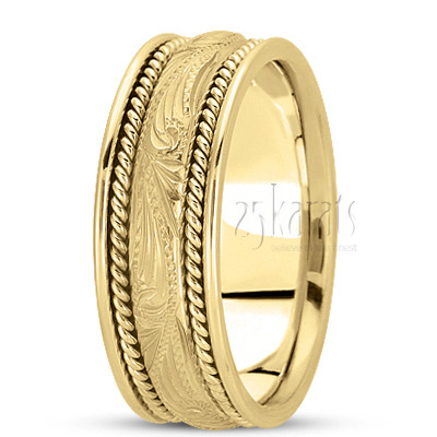 Exquisite Handmade Antique Wedding Band  - view 3