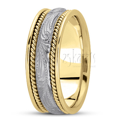 Exquisite Handmade Antique Wedding Band  - view 4