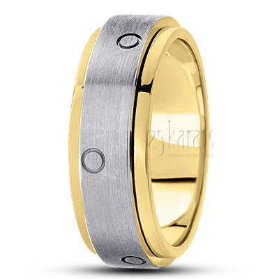 Spinning Center Diamond Cut Wedding Band  - view 4 of 5