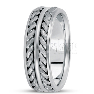 Exquisite Hand Woven Wedding Band  - view 2