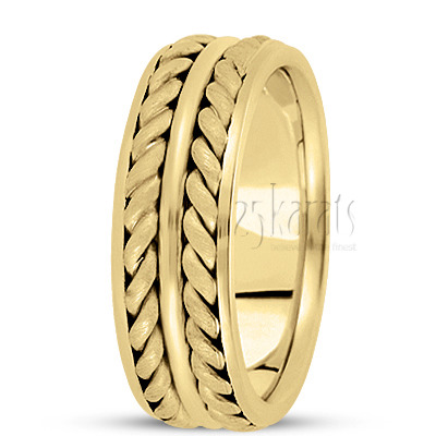 Exquisite Hand Woven Wedding Band  - view 3