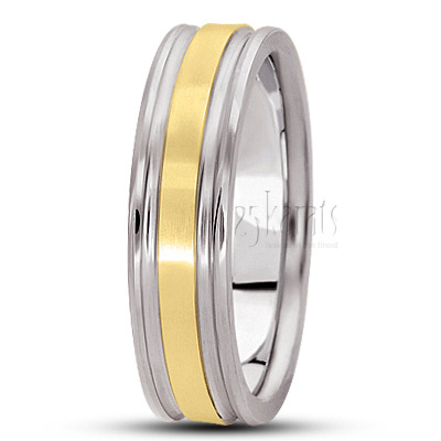 Exquisite Satin Diamond Carved Wedding Band  - view 7