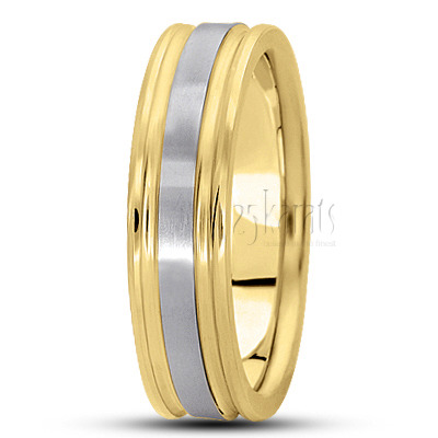 Exquisite Satin Diamond Carved Wedding Band  - view 8