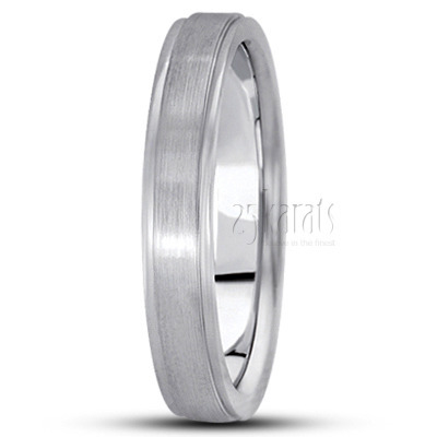 Classic Flat Basic Design Wedding Ring - view 6 of 7