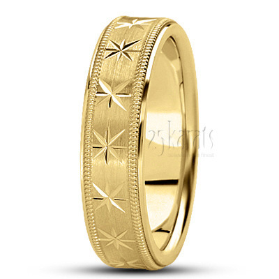 Compass Star Basic Design Wedding Ring  - view 5 of 7