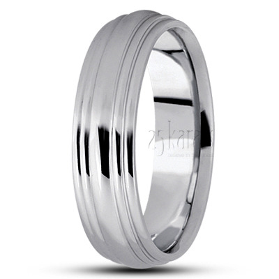 Stylish High Polished Basic Design Wedding Band  - view 2