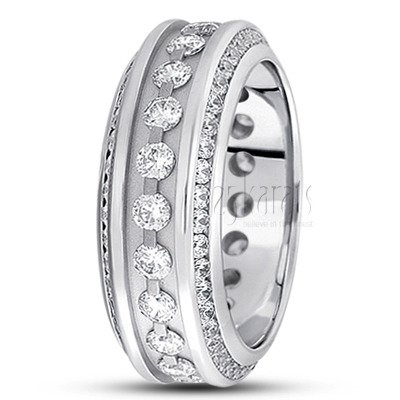 Magnificent All-around Diamond Wedding Band - view 2