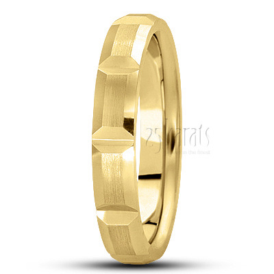 Rectangular Cut Fancy Wedding Band  - view 8