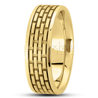 Deep Grooved Basic Designer Wedding Ring  - view 2 of 4