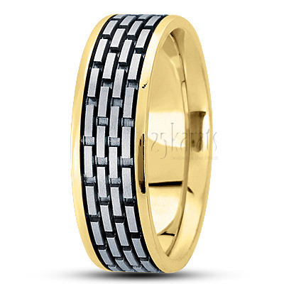 Deep Grooved Basic Designer Wedding Ring  - view 4 of 4