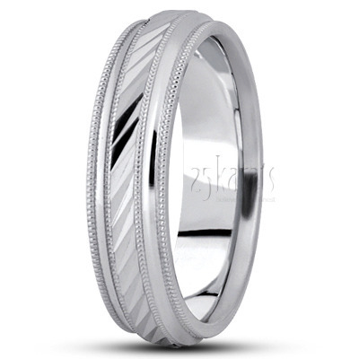 Exquisite Milgrain Designer Wedding Band  - view 2 of 5