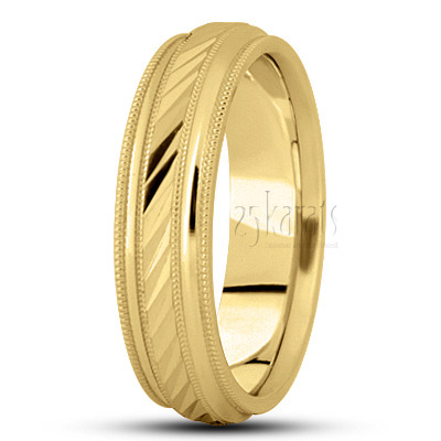 Exquisite Milgrain Designer Wedding Band  - view 3