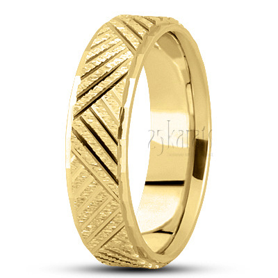 Extravagant Diamond Carved Wedding Band  - view 2