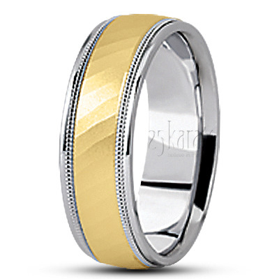 Diagonal Cut Basic Designer Wedding Ring  - view 3