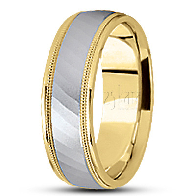 Diagonal Cut Basic Designer Wedding Ring  - view 4