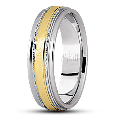 Step Edge Basic Design Wedding Band  - view 4