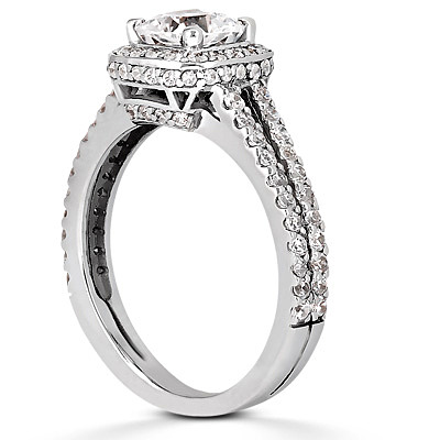 Halo Cushion Diamond Engagement Ring (0.49 ct. t.w.) - view 3