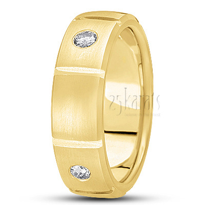 Attractive Diamond Wedding Band - view 2