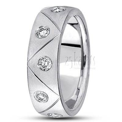 Elegant Diamond Wedding Band - view 2