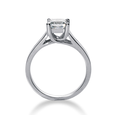 Trellis Solitaire Engagement Ring  - view 1