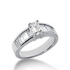 Straight Baguette Channel Set Diamond Engagement Ring (0.64 ct. t.w.)