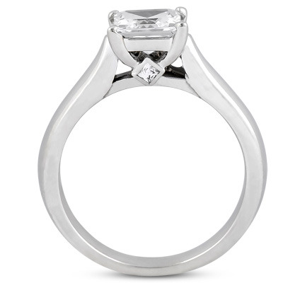 Princess Cut Solitaire Engagement Ring (0.05 ct. t.w.) - view 2