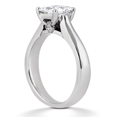 Princess Cut Solitaire Engagement Ring (0.05 ct. t.w.) - view 3