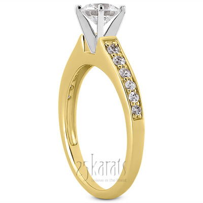 Diamond Accented Bridal Ring (0.23 t.c.w.) - view 28