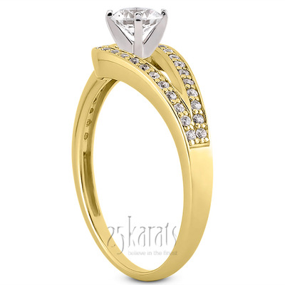 Pave Set Diamond Bridal Ring (0.17 t.c.w.) - view 26