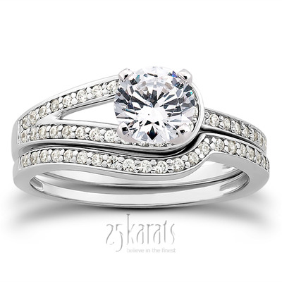 Pave Set Diamond Bridal Ring (0.17 t.c.w.) - view 25