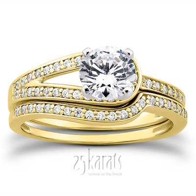 Pave Set Diamond Bridal Ring (0.17 t.c.w.) - view 24