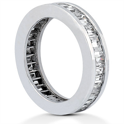 2.79 ct. t.w. Baguette Cut Diamond Channel Set Eternity Wedding Band - view 3