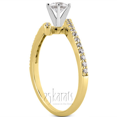 Petite Diamond Accented Engagement Ring (0.26 t.c.w.) - view 28 of 30