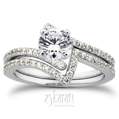 Petite Diamond Accented Engagement Ring (0.26 t.c.w.) - view 27