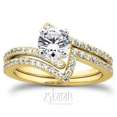 Petite Diamond Accented Engagement Ring (0.26 t.c.w.) - view 26