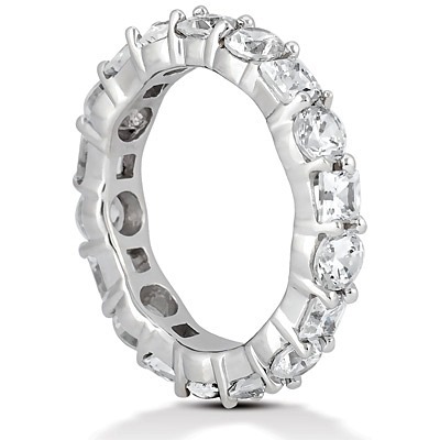 2.80 ct. Multi-shape Prong Set Diamond Eternity Wedding Band - view 3 of 3