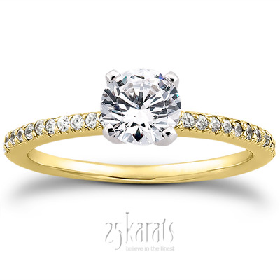 Petite Design Diamond Engagement Ring (0.18 ct.tw.) - view 27