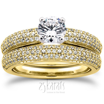 Pave Set Diamond Bridal Ring (0.37 t.c.w.) - view 24