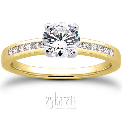 Channel Set Petite Diamond Engagement Ring (0.14 ct. t.w..) - view 28 of 28