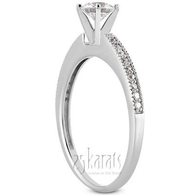 0.11 ct. Diamond Bridal Ring - view 3