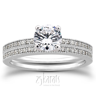 0.11 ct. Diamond Bridal Ring - view 5