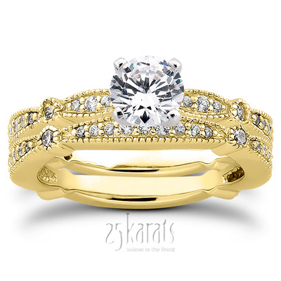 0.29 ct. Diamond Bridal Ring - view 6