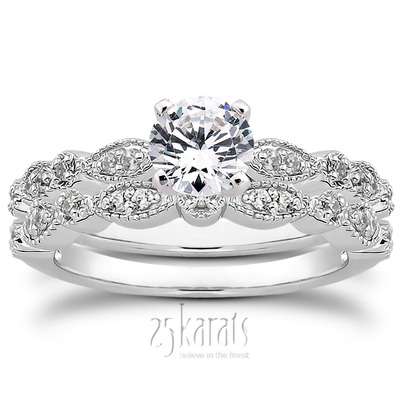 0.13 ct. Diamond Bridal Ring - view 5