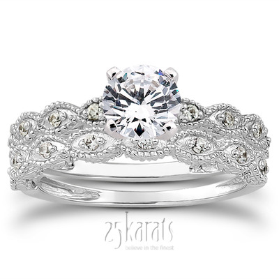 0.08 ct. Diamond Bridal Ring - view 5