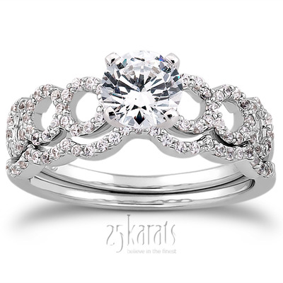 0.14 ct. Diamond Bridal Ring - view 5